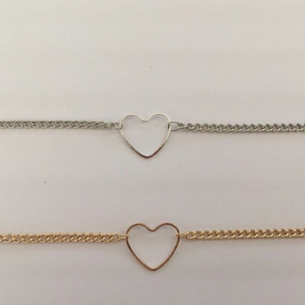 Boho gypsy festival heart choker necklace - Picture 4 of 6